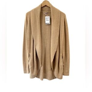 Barefoot Dreams women’s CozyChic Lite® Circle Cardigan sweater XS S camel NWT